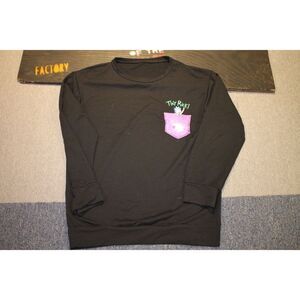 Custom Tiny Rick Black Long Sleeve Shirt - Size Large - Rick & Morty Inspired